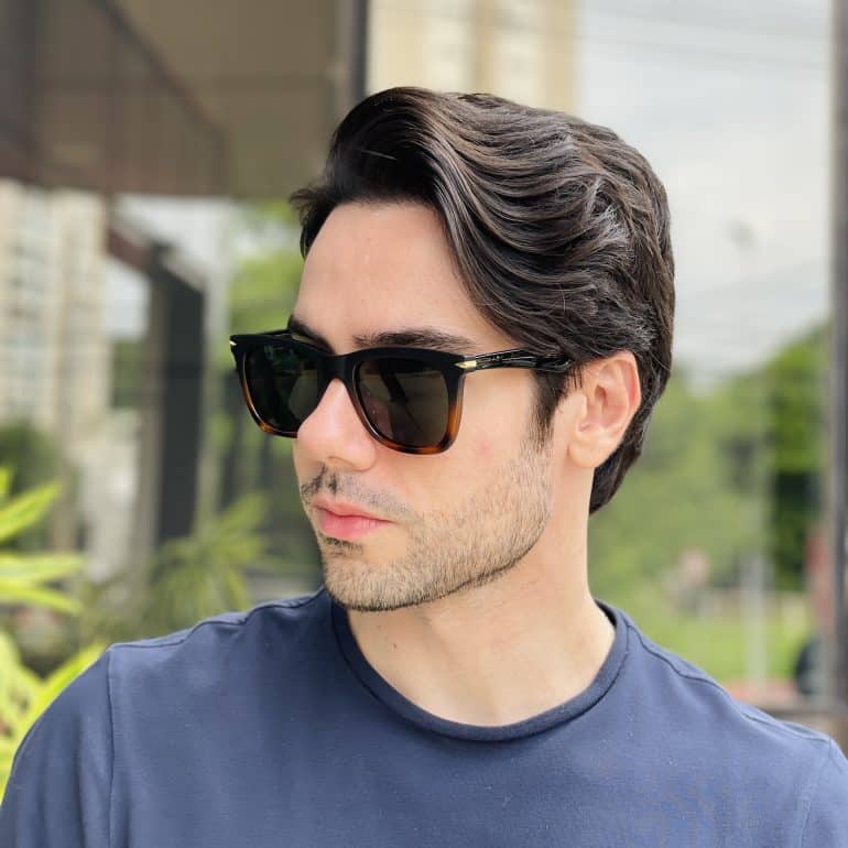 safine com br oculos de sol masculino quadrado preto e tartaruga eliezer 1