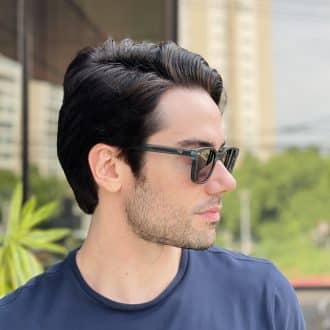 safine com br oculos de sol masculino retangular azul cesar 2