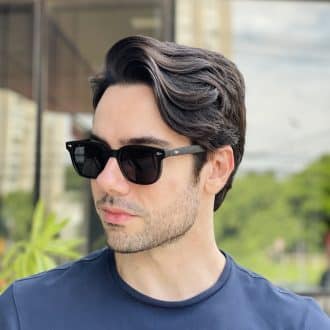 safine com br oculos de sol masculino retangular preto cesar 3