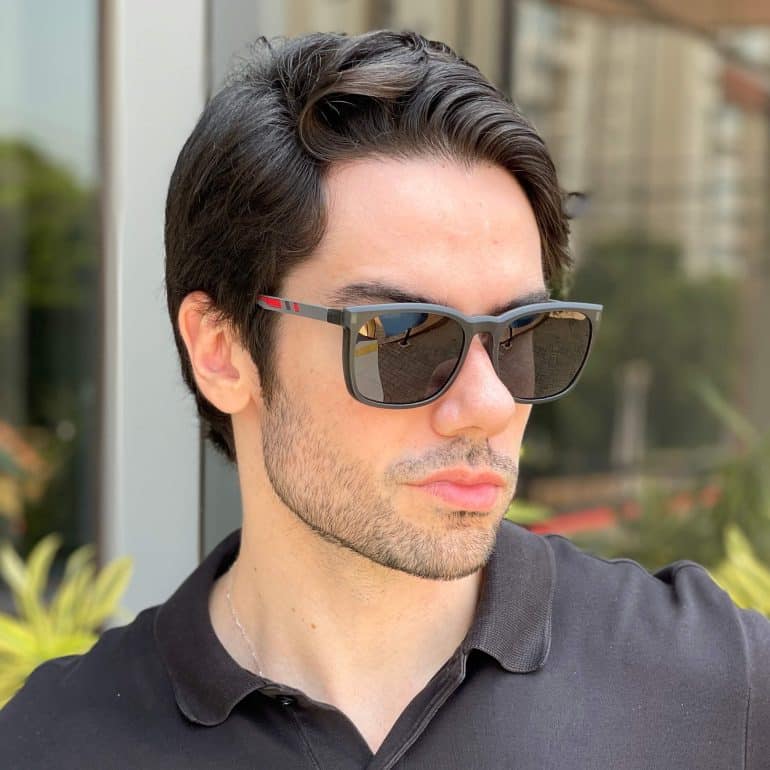 safine com br oculos 2 em 1 clip on masculino quadrado grafite ruan 1