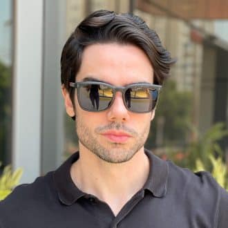 safine com br oculos 2 em 1 clip on masculino quadrado grafite ruan