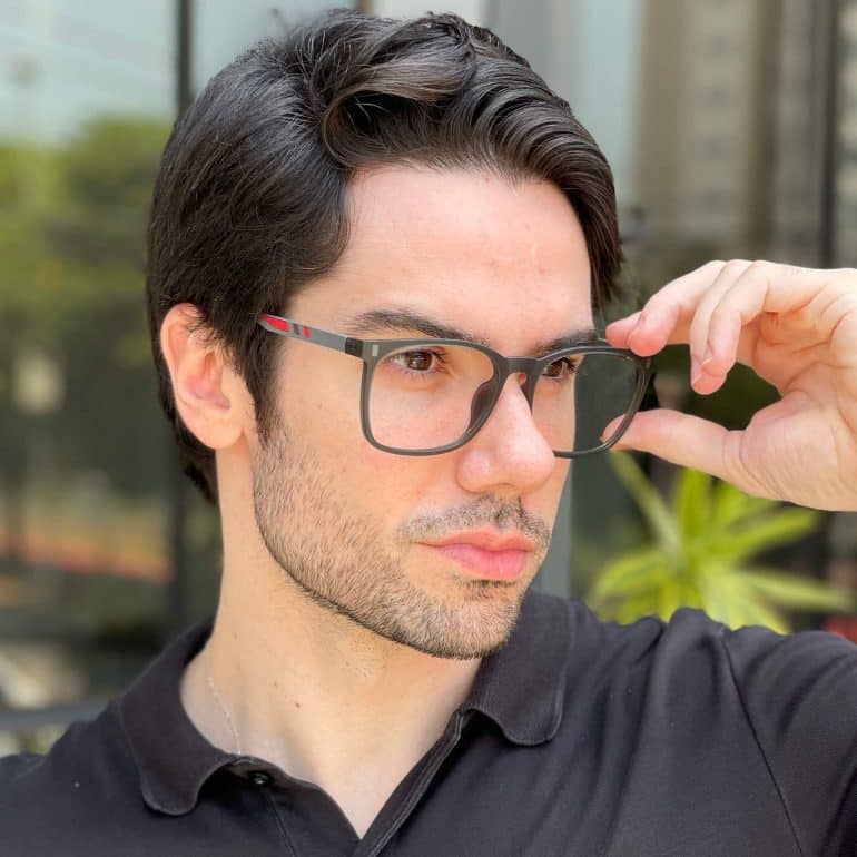 safine com br oculos 2 em 1 clip on masculino quadrado grafite ruan 5