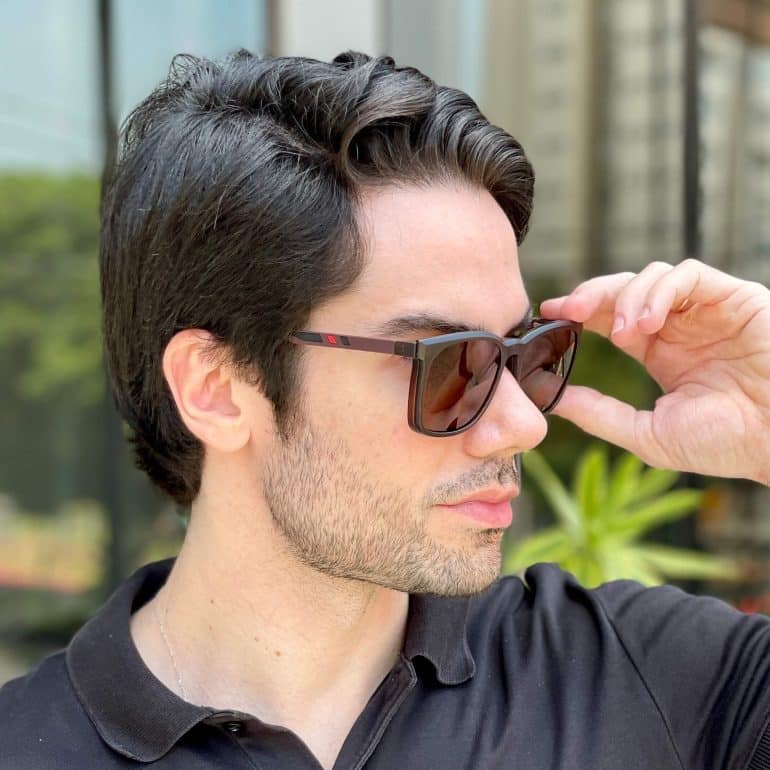 safine com br oculos 2 em 1 clip on masculino quadrado marrom ruan 11