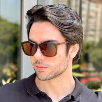 safine com br oculos 2 em 1 clip on masculino quadrado marrom ruan 12