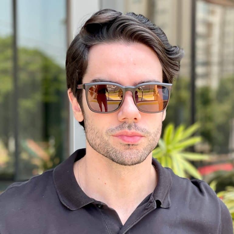 safine com br oculos 2 em 1 clip on masculino quadrado marrom ruan 9