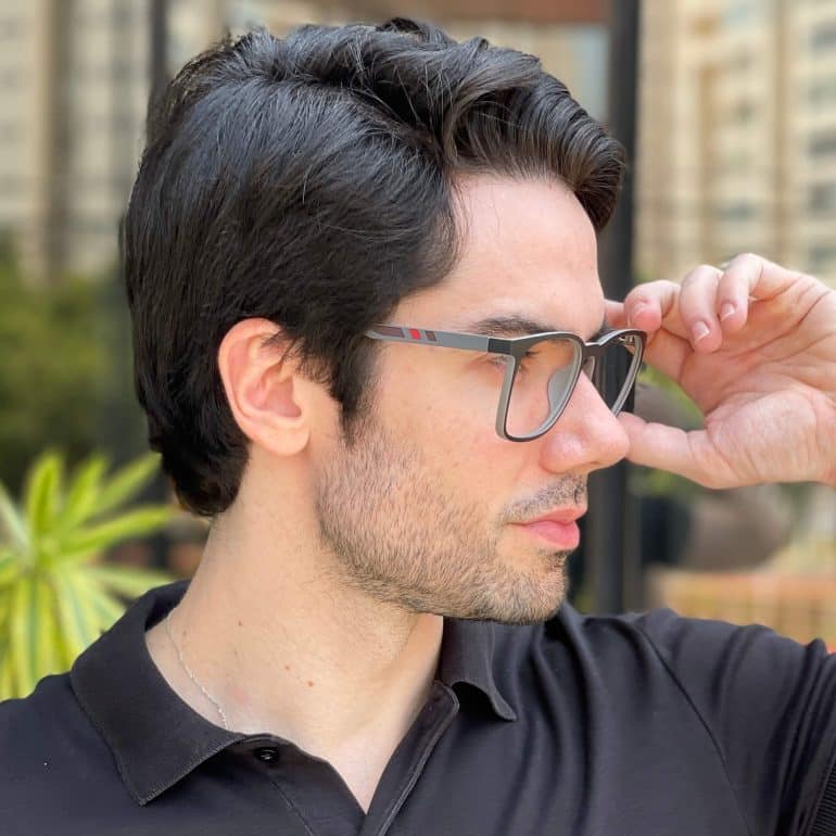 safine com br oculos 2 em 1 clip on masculino quadrado preto e cinza ruan 6