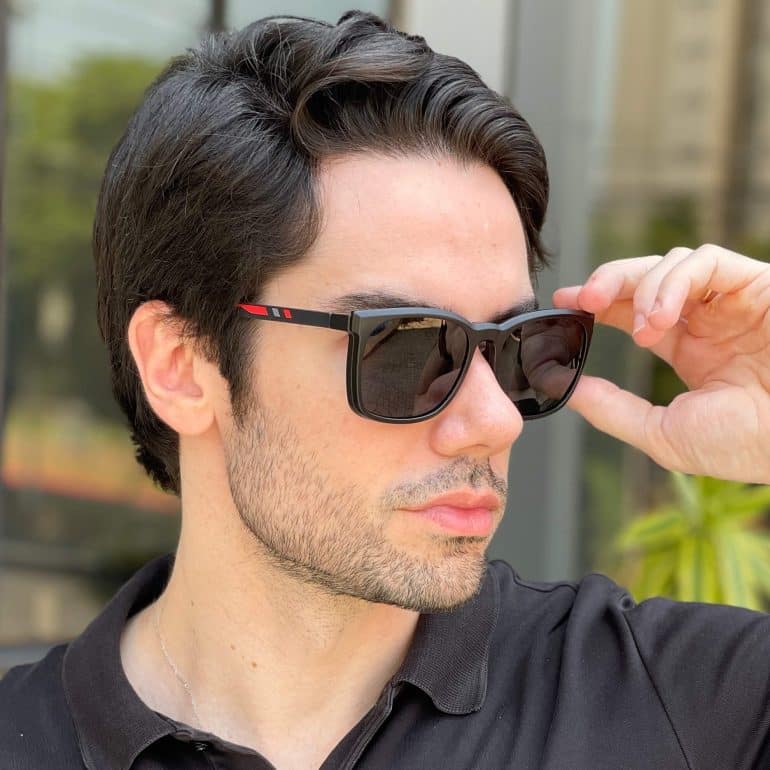 safine com br oculos 2 em 1 clip on masculino quadrado preto ruan 2