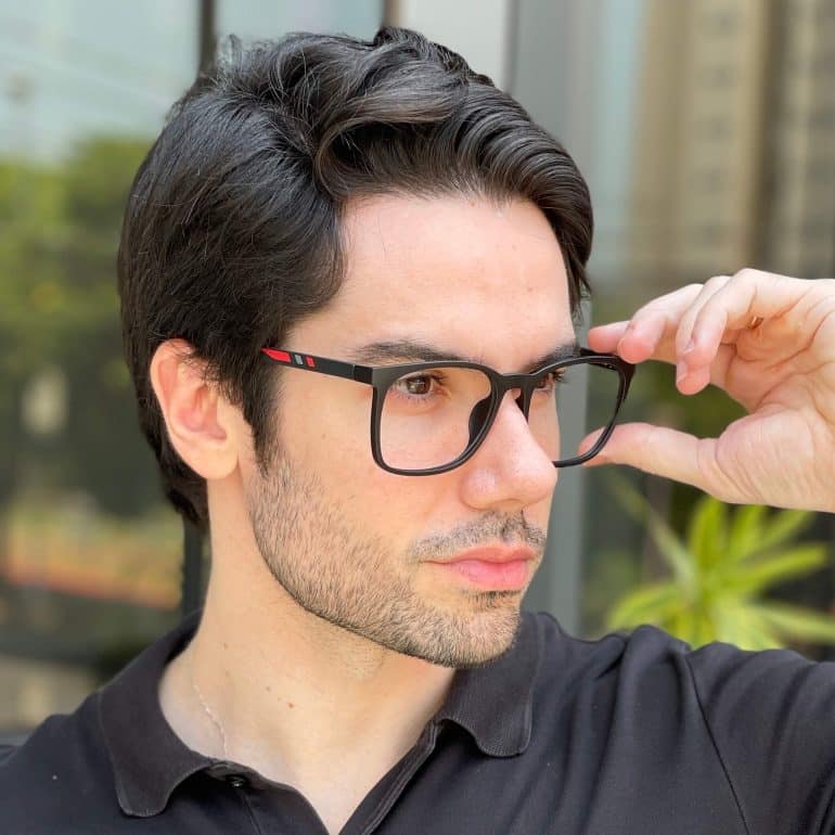 safine com br oculos 2 em 1 clip on masculino quadrado preto ruan 7