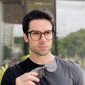 safine com br oculos 2 em 1 clip on masculino redondo marrom mateus 1