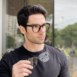 safine com br oculos 2 em 1 clip on masculino redondo preto mateus 1