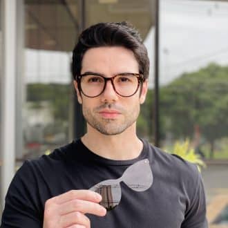 safine com br oculos 2 em 1 clip on masculino redondo tartaruga mateus