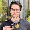 safine com br oculos 3 em 1 clip on masculino retangular preto e cinza alan 4