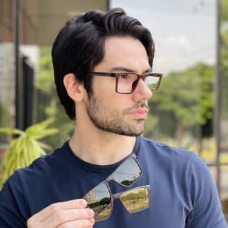 safine com br oculos 3 em 1 clip on masculino retangular tartaruga elvis 1
