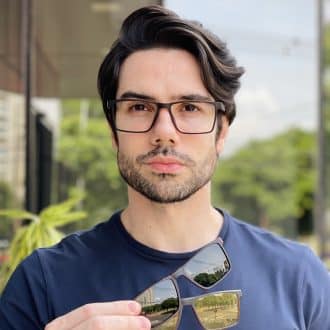 safine com br oculos 3 em 1 clip on masculino retangular tartaruga elvis