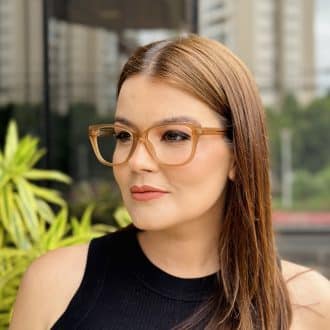 safine com br oculos de grau feminino gatinho marrom fany 3