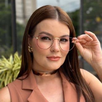 safine com br oculos de grau feminino hexagonal marsala polly 2