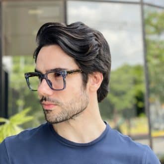safine com br oculos de grau masculino quadrado azul enzo 3