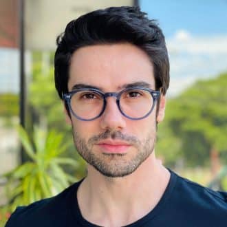 safine com br oculos de grau masculino redondo azul levi