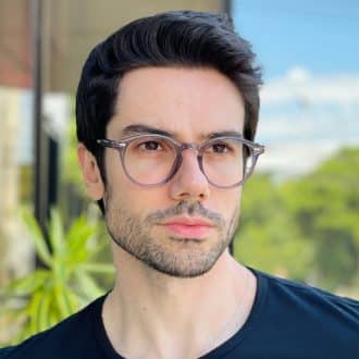 safine com br oculos de grau masculino redondo cinza levi 1