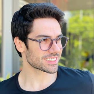 safine com br oculos de grau masculino redondo cinza levi 3