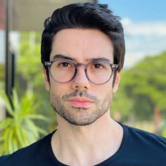 safine com br oculos de grau masculino redondo cinza levi