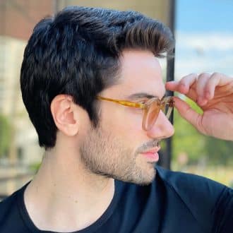 safine com br oculos de grau masculino redondo marrom levi 3