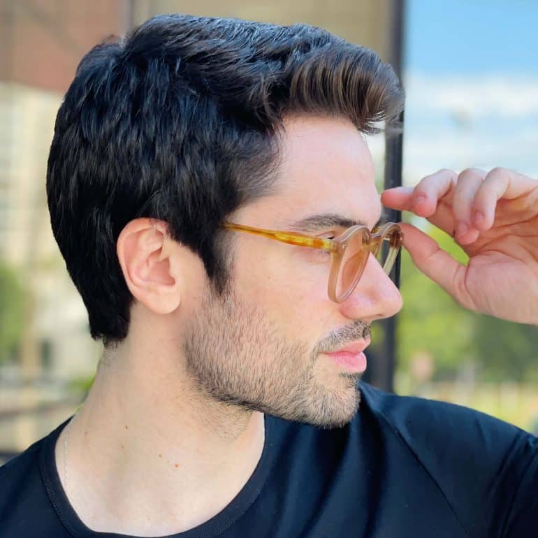 safine com br oculos de grau masculino redondo marrom levi 3