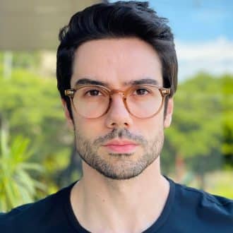 safine com br oculos de grau masculino redondo marrom transparente levi