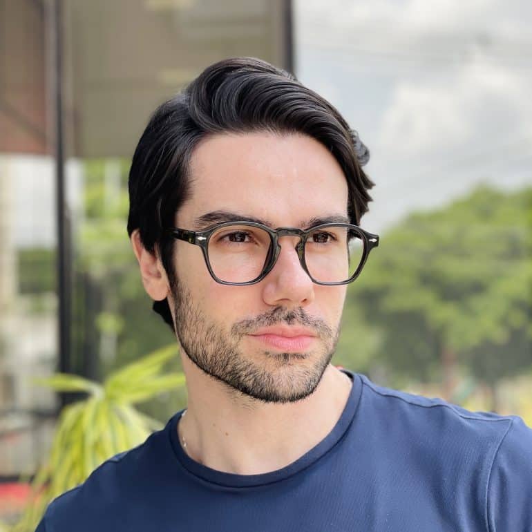 safine com br oculos de grau masculino redondo preto jorge 1