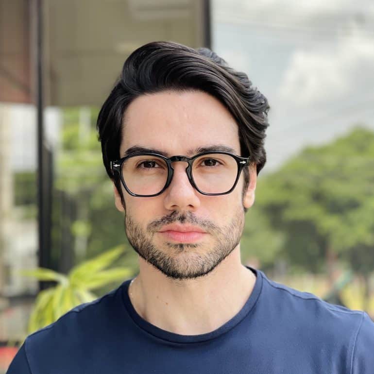 safine com br oculos de grau masculino redondo preto jorge