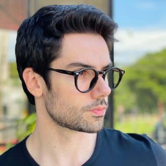 safine com br oculos de grau masculino redondo preto levi 2