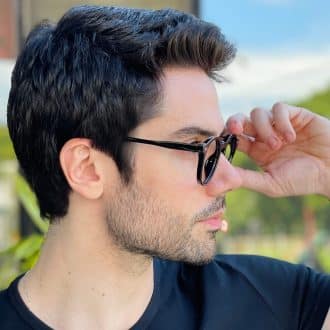 safine com br oculos de grau masculino redondo preto levi 3
