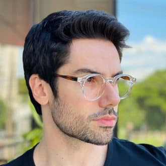 safine com br oculos de grau masculino redondo transparente levi 2