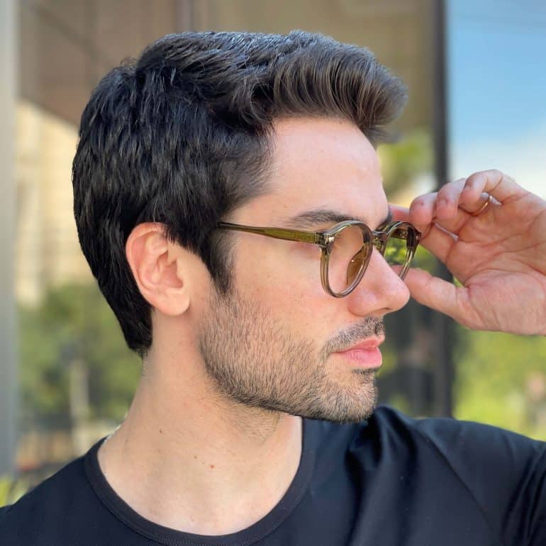 safine com br oculos de grau masculino redondo verde levi 3
