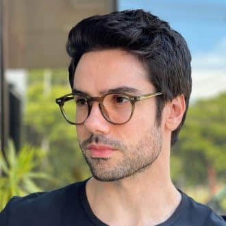 safine com br oculos de grau masculino redondo verde levi 4
