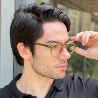 safine com br oculos de grau masculino redondo verde militar tadeu 2
