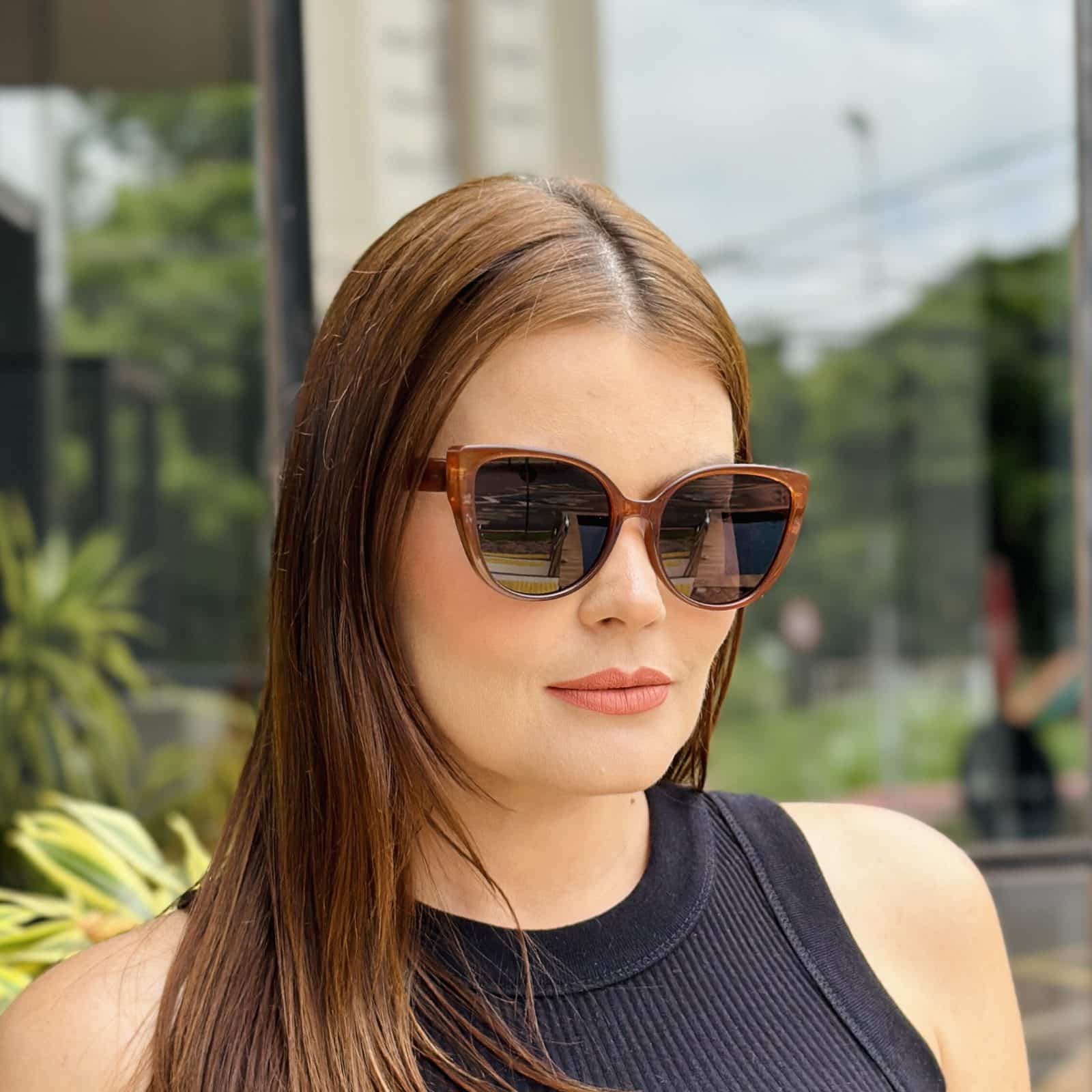 safine com br oculos de sol feminino gatinho marrom talita 2 safine com br oculos de sol feminino gatinho marrom talita 2