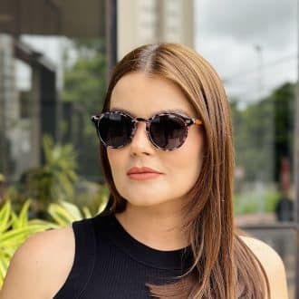 safine com br oculos de sol feminino redondo tartaruga e rosa barbara 2