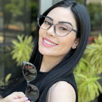 safine com br oculos feminino 2 em 1 clip on gatinho cinza joice 8