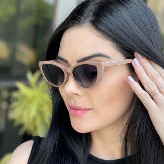 safine com br oculos feminino 2 em 1 clip on gatinho nude joice 2