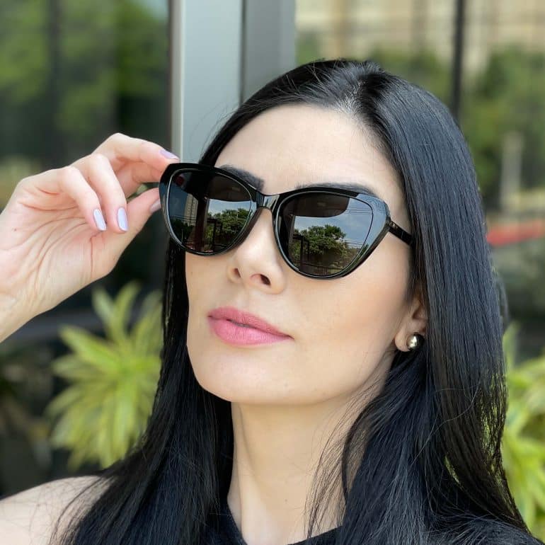 safine com br oculos feminino 2 em 1 clip on gatinho preto isis 1