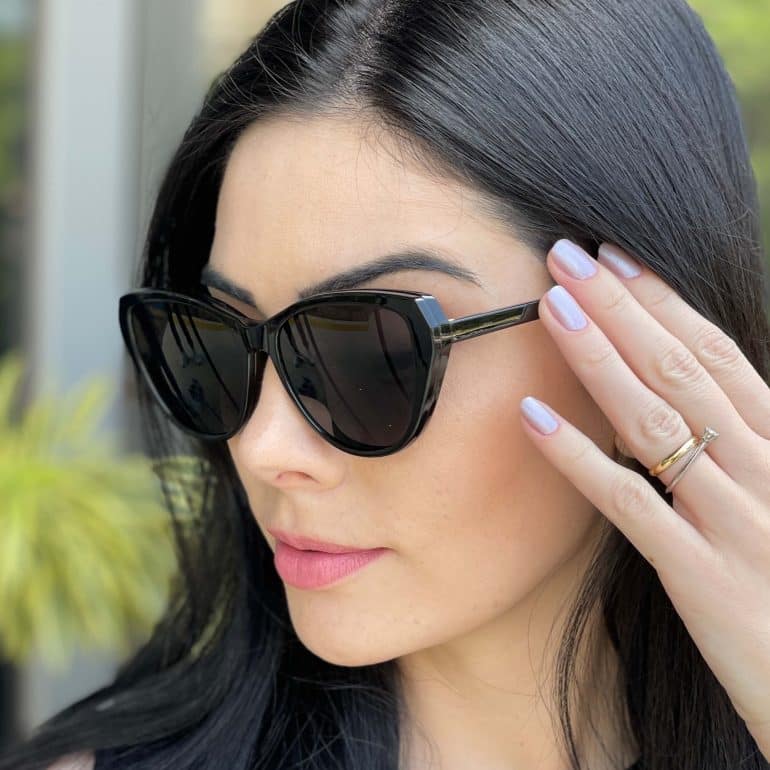 safine com br oculos feminino 2 em 1 clip on gatinho preto isis 2