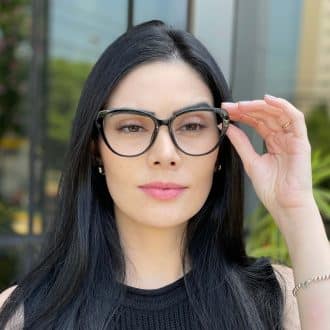 safine com br oculos feminino 2 em 1 clip on gatinho preto isis 7