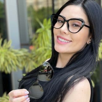 safine com br oculos feminino 2 em 1 clip on gatinho preto isis 8