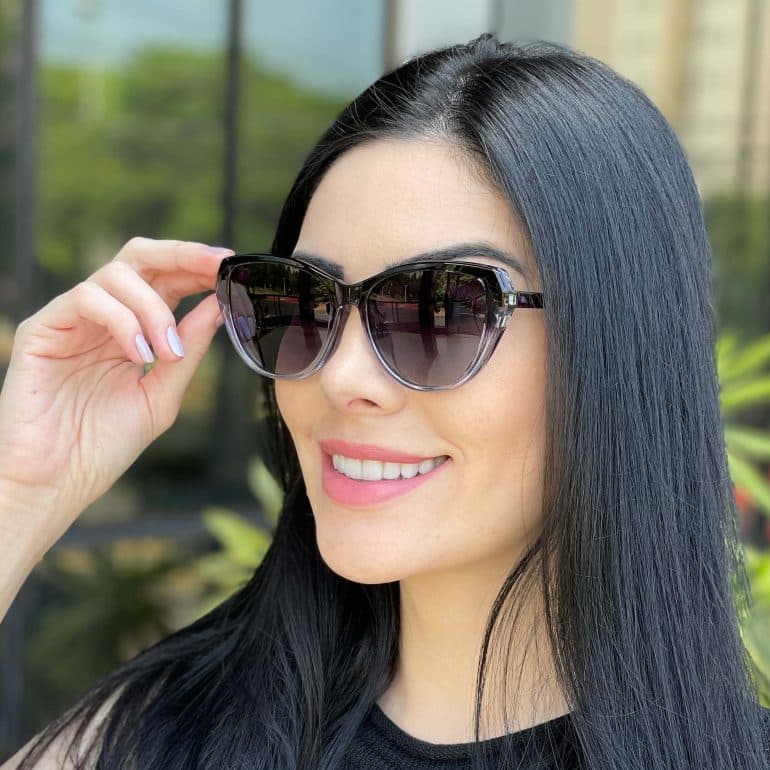 safine com br oculos feminino 2 em 1 clip on gatinho tartaruga azul isis