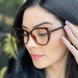 safine com br oculos feminino 2 em 1 clip on gatinho tartaruga isis 1