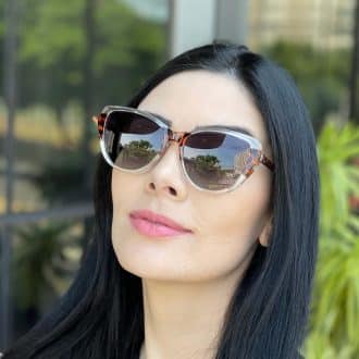 safine com br oculos feminino 2 em 1 clip on gatinho transparente e onca isis 1