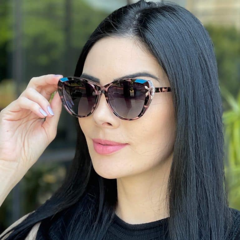 safine com br oculos feminino 2 em 1 clip on gatinho transparente e tartaruga isis 9