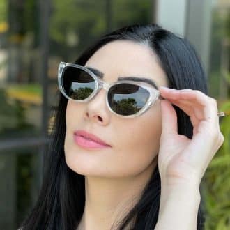 safine com br oculos feminino 2 em 1 clip on gatinho transparente joice 1