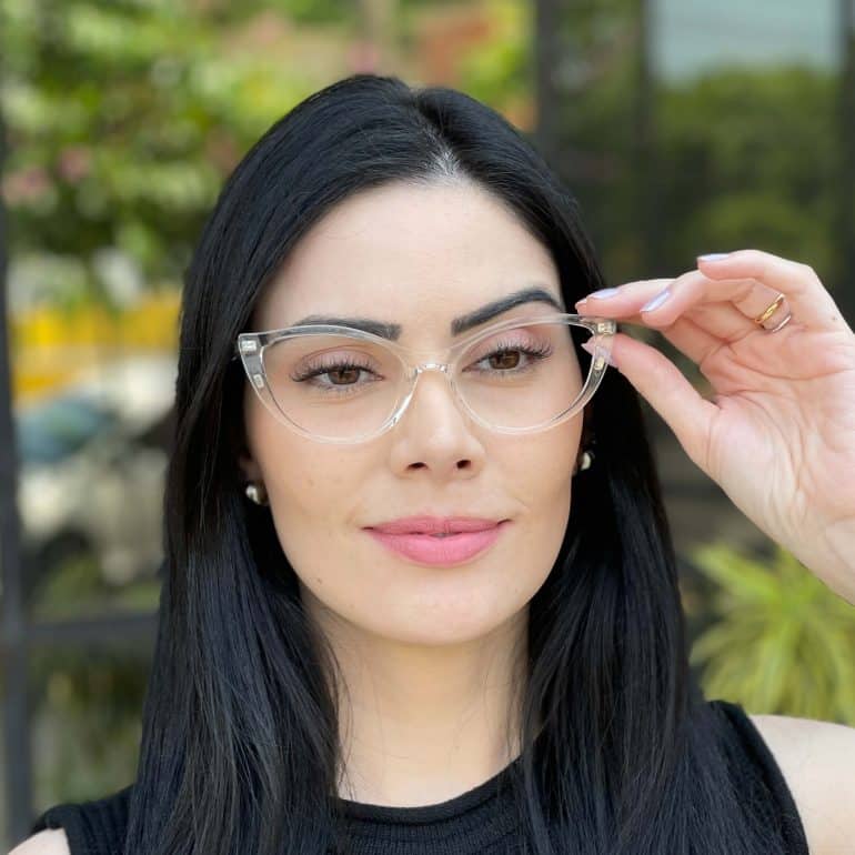safine com br oculos feminino 2 em 1 clip on gatinho transparente joice 7